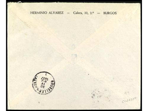 ✉ ESPAÑA E. LOCALES PATRIOTICAS: BURGOS. Ed. 1/9. 1937. BURG