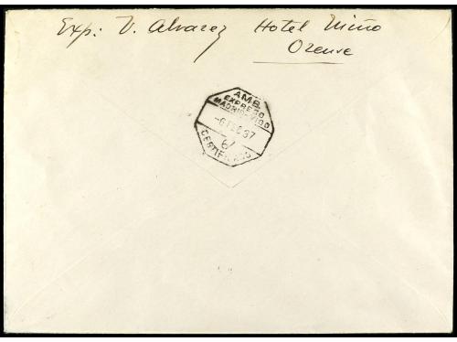 ✉ ESPAÑA E. LOCALES PATRIOTICAS: BURGOS. Ed. 23. 1937. ORENS