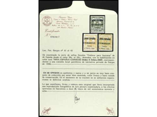 **/* ESPAÑA E. LOCALES PATRIOTICAS: BURGOS. Ed. 25/43. SERIE