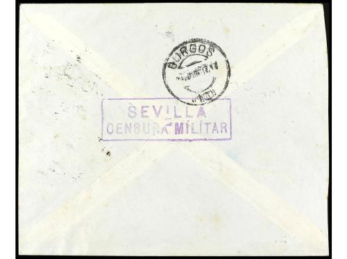 ✉ ESPAÑA E. LOCALES PATRIOTICAS: BURGOS. Ed. 44. 1937. SEVIL