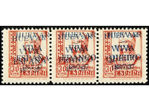 * ESPAÑA E. LOCALES PATRIOTICAS: HUEVAR. Ed. 43/49hh. SERIE 