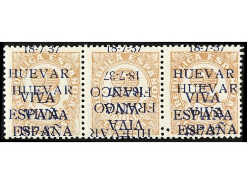 * ESPAÑA E. LOCALES PATRIOTICAS: HUEVAR. Ed. 1, 3, 4 y 4Bhh 