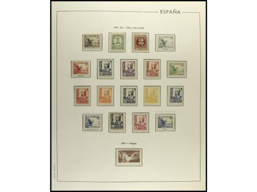 ESPAÑA. ESTADO ESPAÑOL. Colección en 6 álbumes Edifil de pie