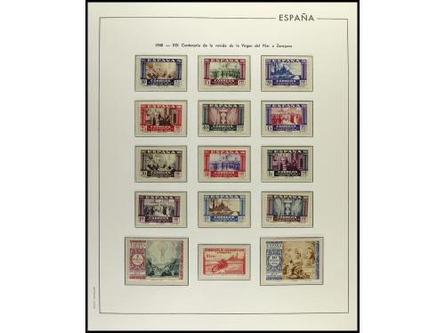 ESPAÑA. ESTADO ESPAÑOL. Colección en 6 álbumes Edifil de pie