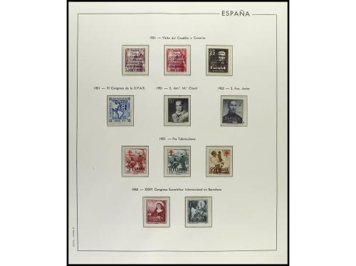 ESPAÑA. ESTADO ESPAÑOL. Colección en 6 álbumes Edifil de pie