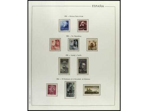 ESPAÑA. ESTADO ESPAÑOL. Colección en 6 álbumes Edifil de pie