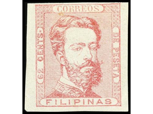 ° FILIPINAS. Ed. 9, 10, NE 3s. 5 cuartos bermellón (rayas ti