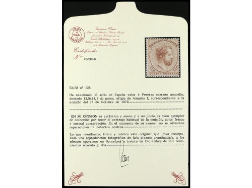 */° ESPAÑA. Ed. 102/140. 1870-73. Colección stock montada en