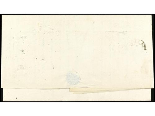 ✉ ESPAÑA. Ed. 121. 1873. BILBAO a SEVILLA. 10 cts. azul y ma