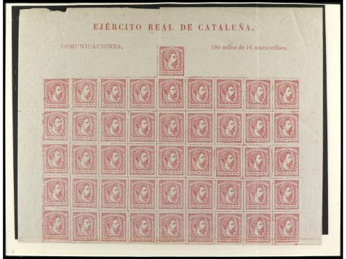 */° ESPAÑA. Ed. 143/170. 1874-75. Colección stock montada en