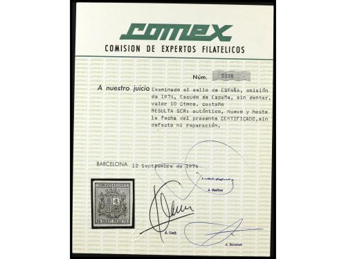 */° ESPAÑA. Ed. 143/170. 1874-75. Colección stock montada en