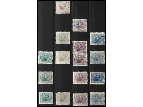 */° ESPAÑA. Ed. 173/212. 1876-82. Colección stock montado en