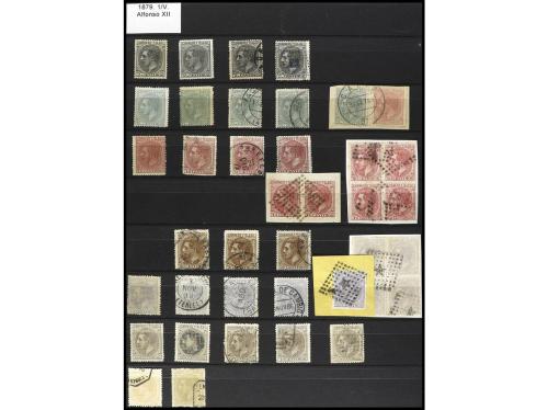 */° ESPAÑA. Ed. 173/212. 1876-82. Colección stock montado en