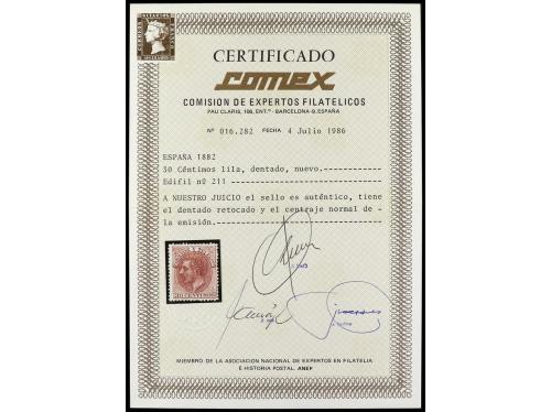 */° ESPAÑA. Ed. 173/212. 1876-82. Colección stock montado en