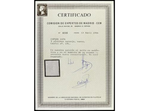 */° ESPAÑA. Ed. 173/212. 1876-82. Colección stock montado en