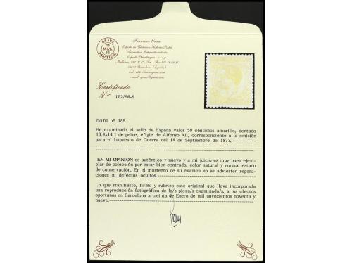 */° ESPAÑA. Ed. 173/212. 1876-82. Colección stock montado en