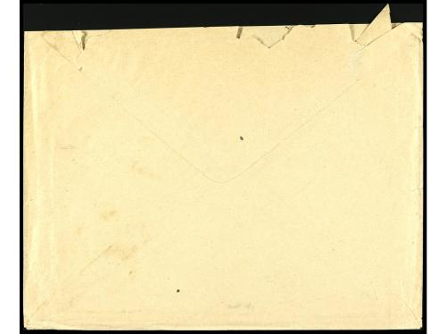 ✉ ESPAÑA. Ed. 206. 1887. NOVELDA a MANILA. 50 cts. naranja, 