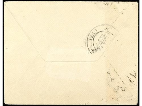 ✉ ESPAÑA. Ed. 219, 236. 1898. MADRID a LA CORUÑA. 15 cts. ca