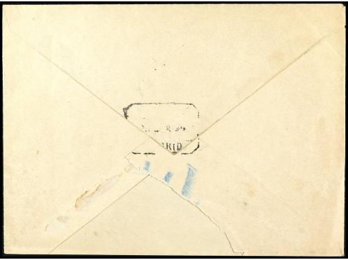 ✉ ESPAÑA. Ed. 219cc, 221. 1896. ALICANTE a MADRID. 15 cts. c