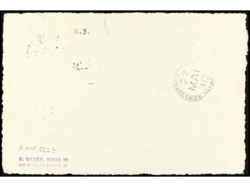 ✉ ESPAÑA. Ed. 279. 1930. Tarjeta filatélica de SEVILLA a SUI