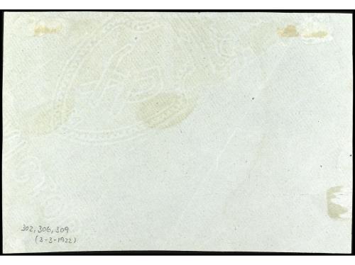 ✉ ESPAÑA. Ed. 302, 306, 309. 1922. FRONTAL. MADRID a LOGROÑO