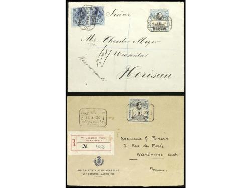 ✉ ESPAÑA. 1920-21. VII CONGRESO DE LA U.P.U. Conjunto de 6 c