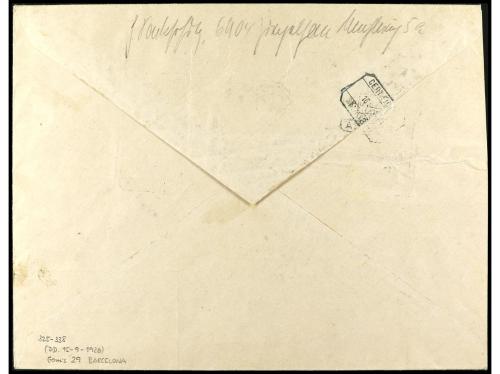 ✉ ESPAÑA. Ed. 325/38. 1926. BARCELONA a MADRID. Serie comple