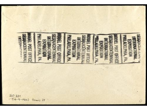 ✉ ESPAÑA. Ed. 325/31. 19226. MADRID a USA. 1 c. a 20 c. mat.