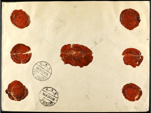 ✉ ESPAÑA. Ed. 392/401. 1927 (17 mayo). MADRID a LEIPZIG (Ale