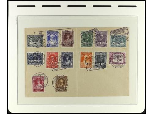 ✉ ESPAÑA. Conjunto de 14 sobres, todos período 1926-1927, CR