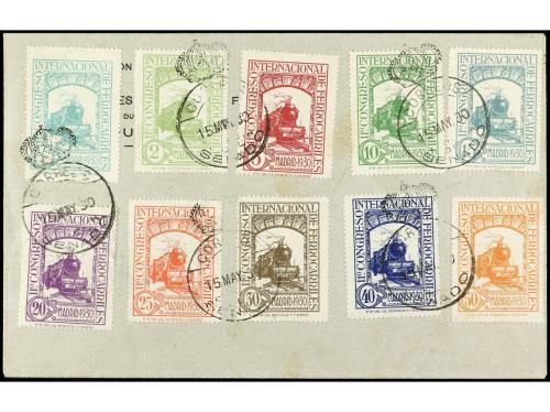 ✉ ESPAÑA. Ed. 469/82, 483/6. 1930. SERIES COMPLETAS en 2 sob