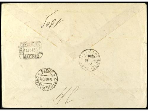 ✉ ESPAÑA. Ed. 583/89. 1930 (12 octubre). SEVILLA a VATICANO.