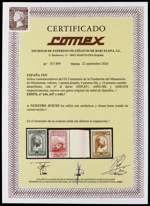 ** ESPAÑA. Ed. 636/49. SERIE COMPLETA. 14 valores. Muy bonit