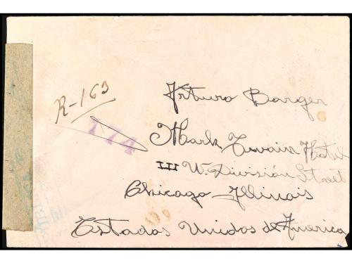 ✉ ESPAÑA. Ed. 757. 1938. BARCELONA a CHICAGO. Franqueada al 