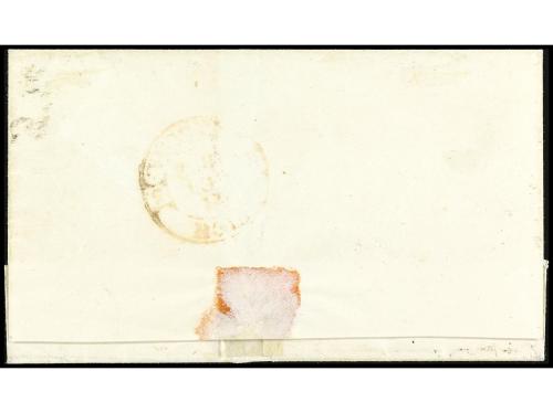✉ ESPAÑA. Ed. 13. 1852. LÉRIDA a VICH. 12 cuartos lila. PREC