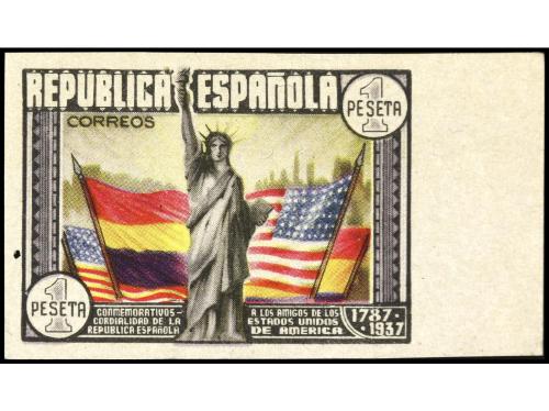 ** ESPAÑA. Ed. 763, 763a, 763s y 764. 1 pta. multicolor. Sel