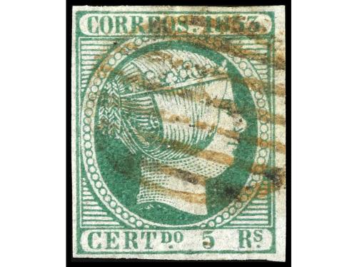 ° ESPAÑA. Ed. 17, 18, 20. 6 cuartos rosa, 5 sellos; 12 cuart