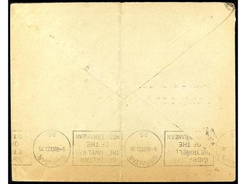 ✉ ESPAÑA. Ed. 801, 682 (2). 1936. GRANADA a ALEMANIA. 30 cts