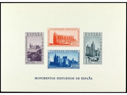 ** ESPAÑA. Ed. 847, 847cc y 848. 3 HB. Dentada, colores camb