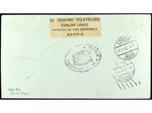 ✉ ESPAÑA. Ed. 904/13. SERIE COMPLETA. 10 valores en dos sobr