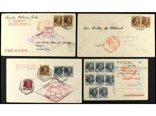 ✉ LOTES y COLECCIONES. Ed. 321/23. 1930. HISTORIA POSTAL. Co