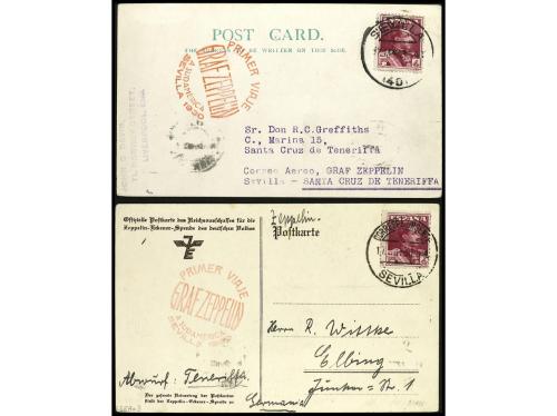 ✉ LOTES y COLECCIONES. Ed. 321/3. 1930. HISTORIA POSTAL. Con