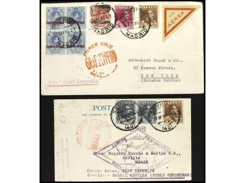 ✉ LOTES y COLECCIONES. Ed. 321/3. 1930. HISTORIA POSTAL. Con