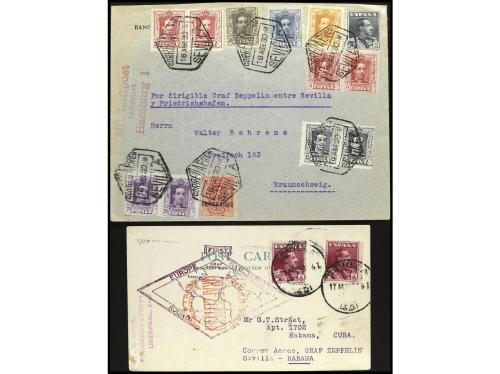 ✉ LOTES y COLECCIONES. Ed. 321/3. 1930. HISTORIA POSTAL. Con