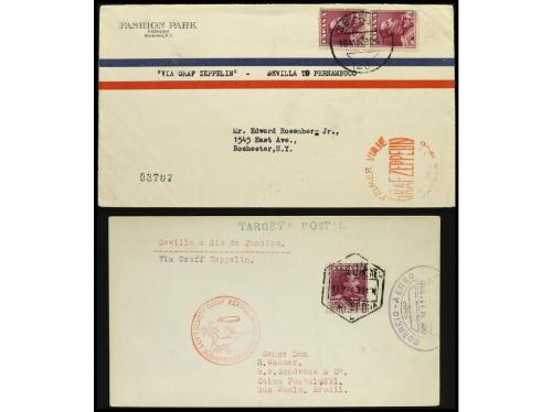 ✉ LOTES y COLECCIONES. Ed. 321/3. 1930. HISTORIA POSTAL. Con