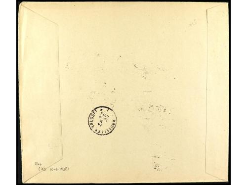 ✉ ESPAÑA. Ed. 847. 1938 (10 febrero). BURGOS a BRUSELAS. HB 