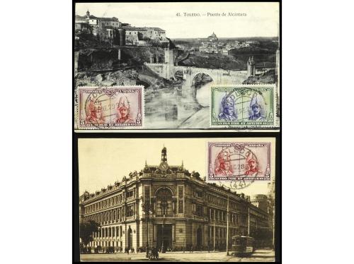 ✉ ESPAÑA. CATACUMBAS. Conjunto de 5 cartas y 4 postales con 