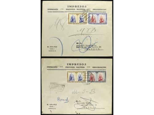 ✉ ESPAÑA. CATACUMBAS. Conjunto de 5 cartas y 4 postales con 
