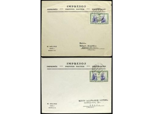 ✉ ESPAÑA. CATACUMBAS. Conjunto de 5 cartas y 4 postales con 