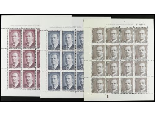 ** ESPAÑA. Ed. 1A/C, 50 (2), 54/5. 1981-1996. MINIPLIEGOS. J